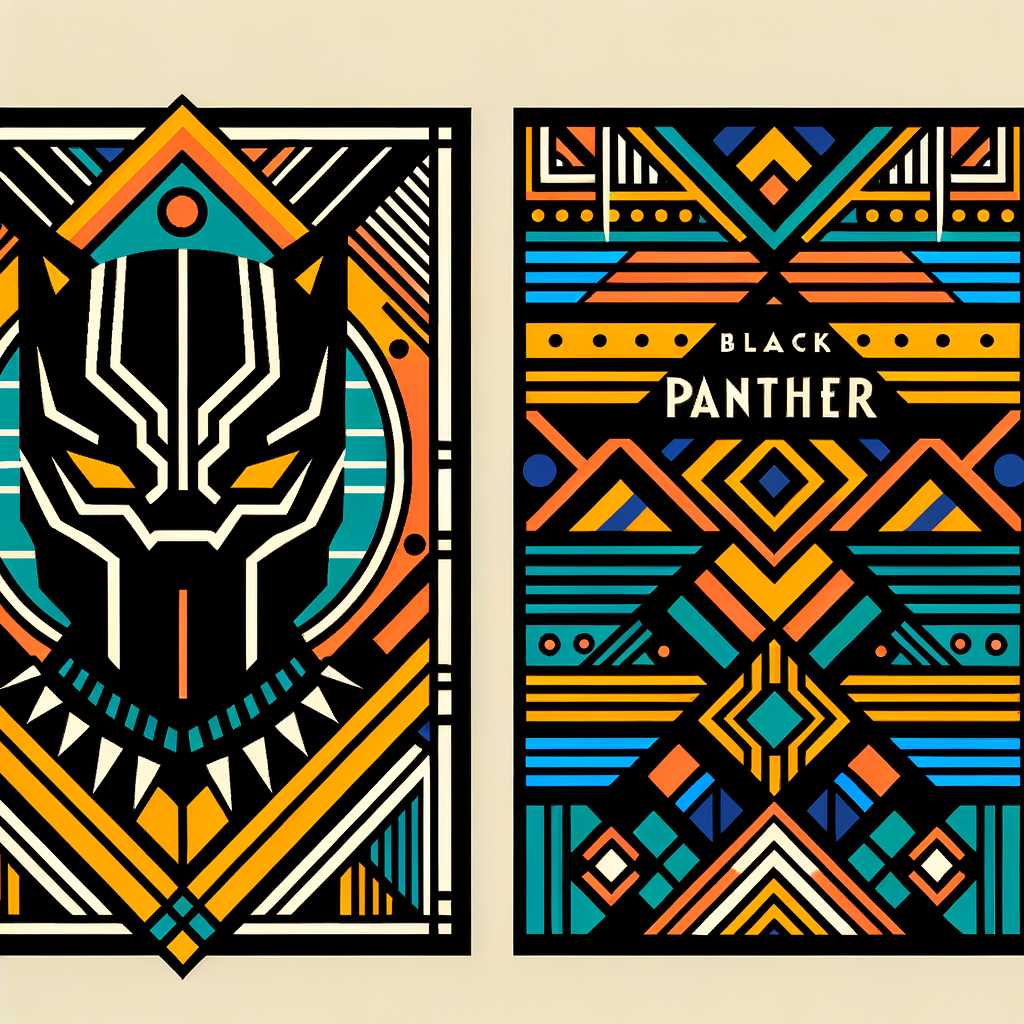 Art Deco Black Panther Business Card Design