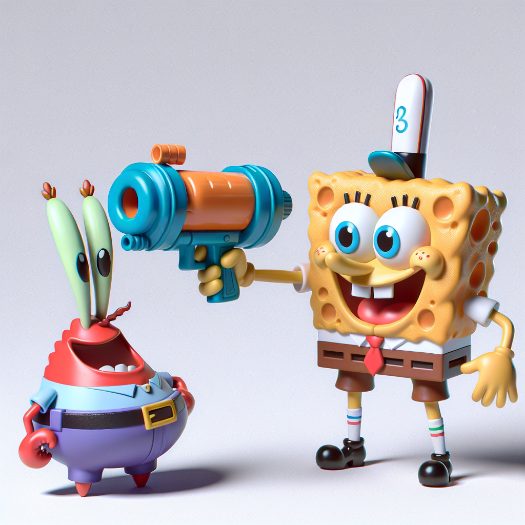 Playful Encounter: SpongeBob and Mr. Krabs