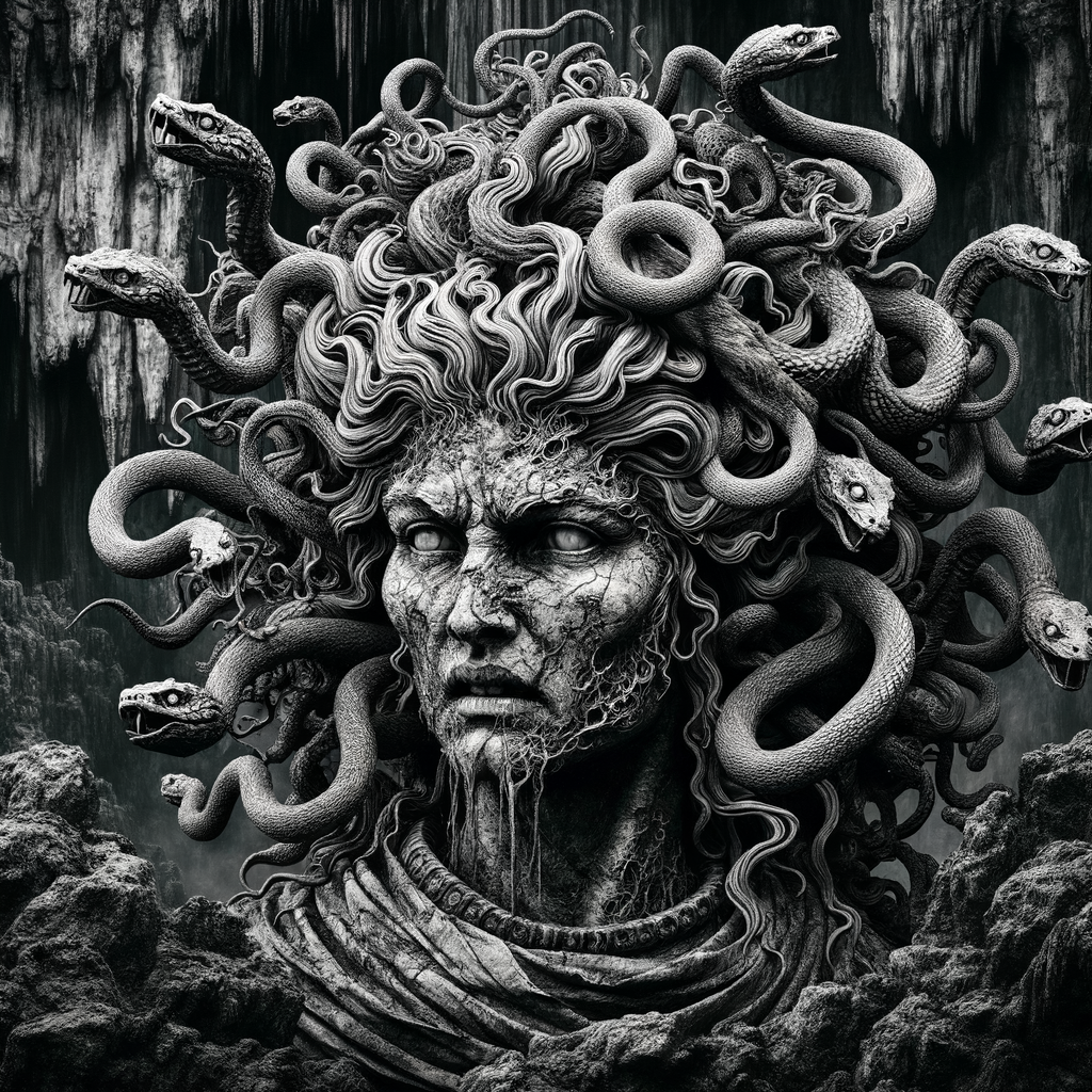Medusa: The Mythical Gorgon in Intricate Detail