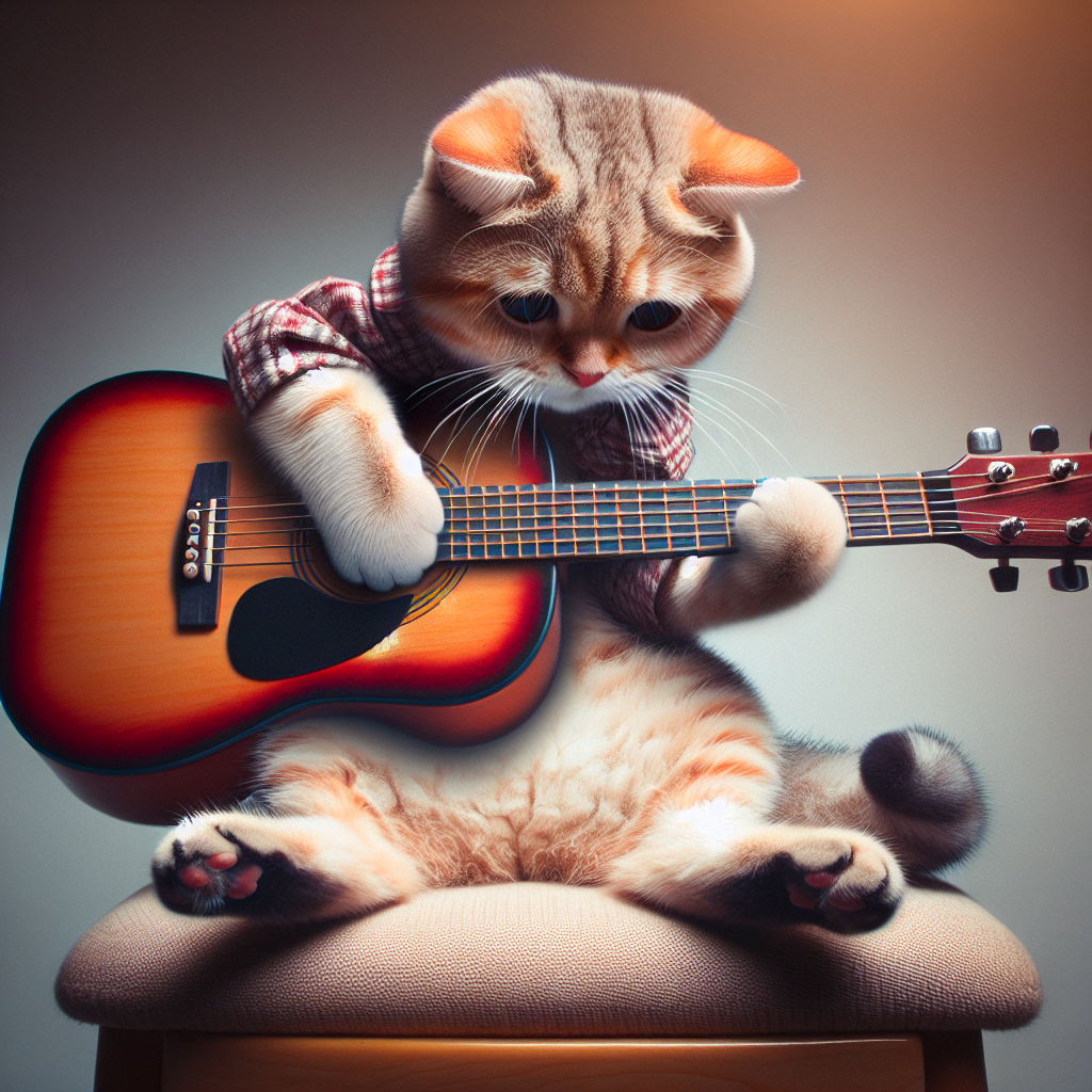 A Cat Playing Guitar: The Cutest Musical Moments