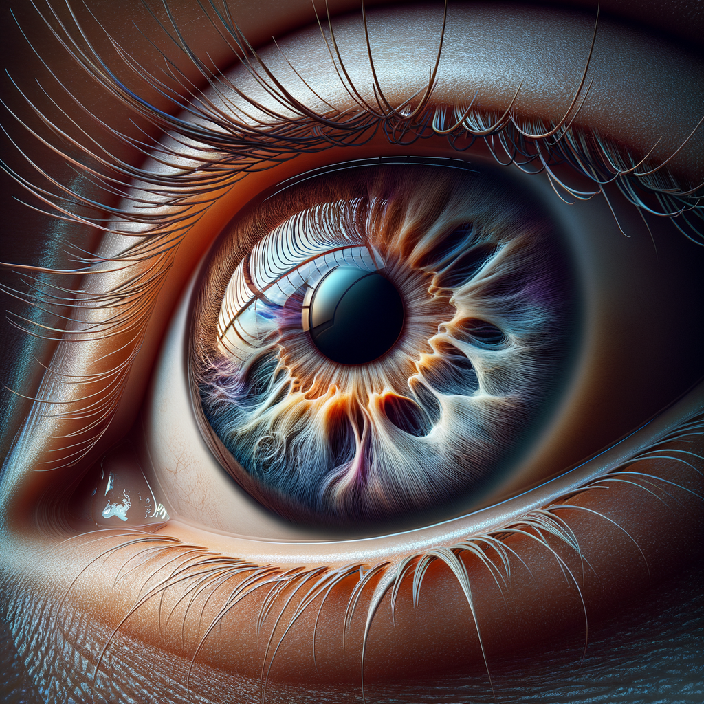 Detailed Close-Up of a Human Eye