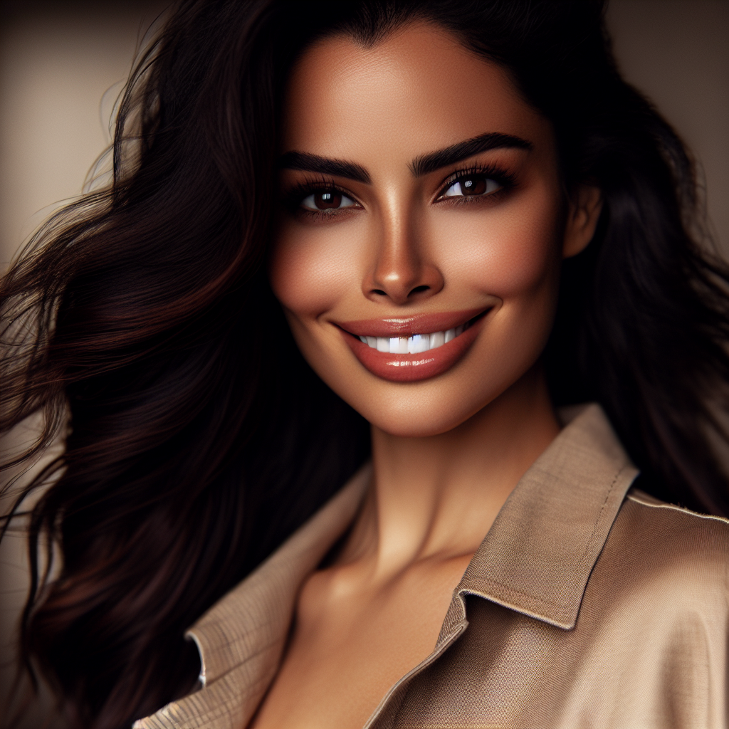 Attractive Latina Woman with Grace and Style