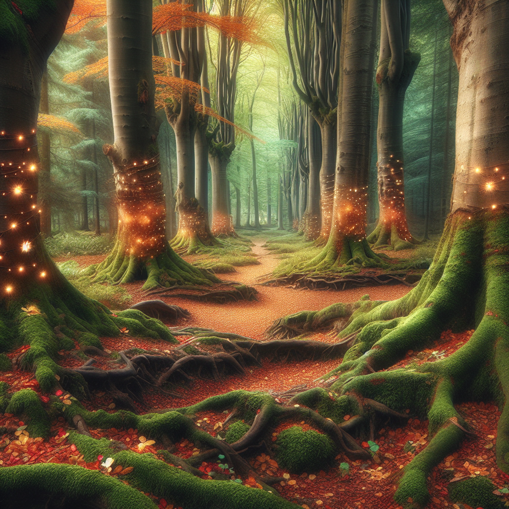 Step into an Enchanted Vintage Forest Scene