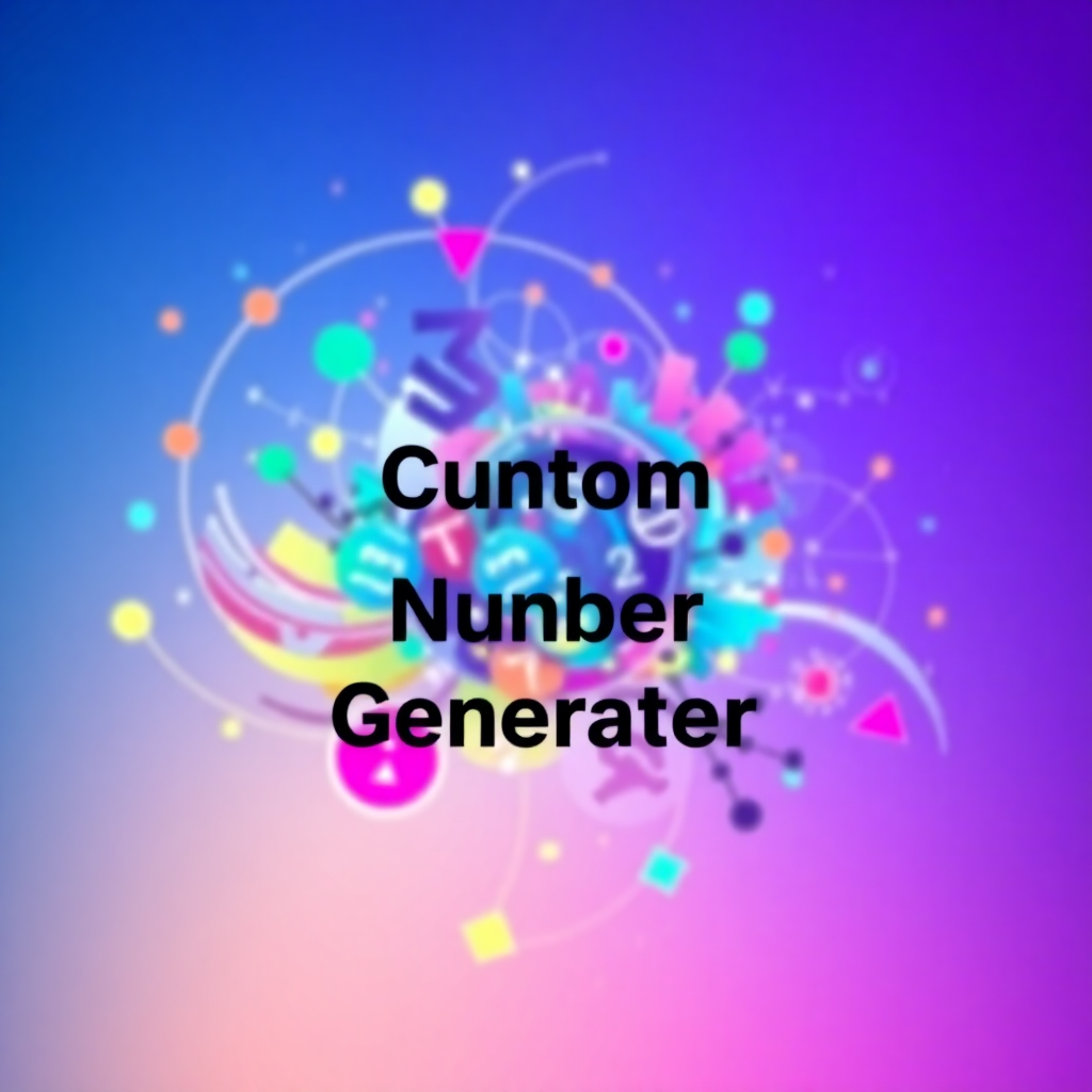 Custom Random Number Generator - Perchance Image Generator
